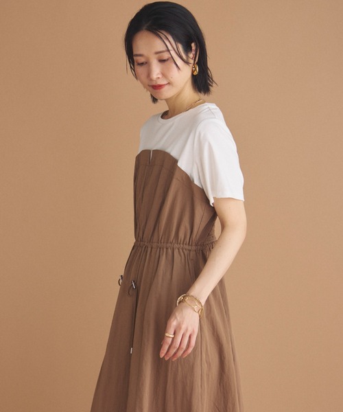 ワンピース カットドッキングドロストワンピース 完売商品 ワンピース カットドッキングドロストワンピース 完売商品