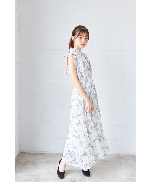 tocco closet（トッコ クローゼット） ワンピース リボン＆フリル付き 