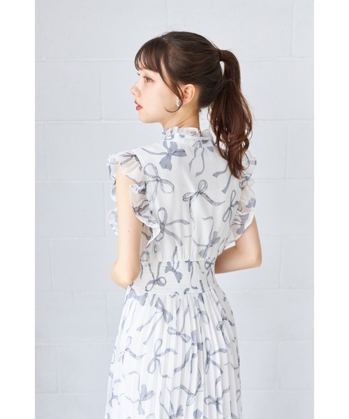 tocco closet（トッコ クローゼット） ワンピース リボン＆フリル付き