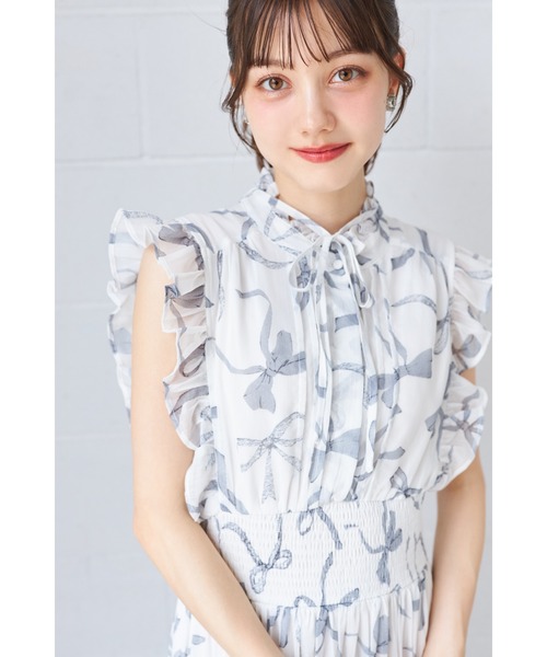 tocco closet（トッコ クローゼット） ワンピース リボン＆フリル付き