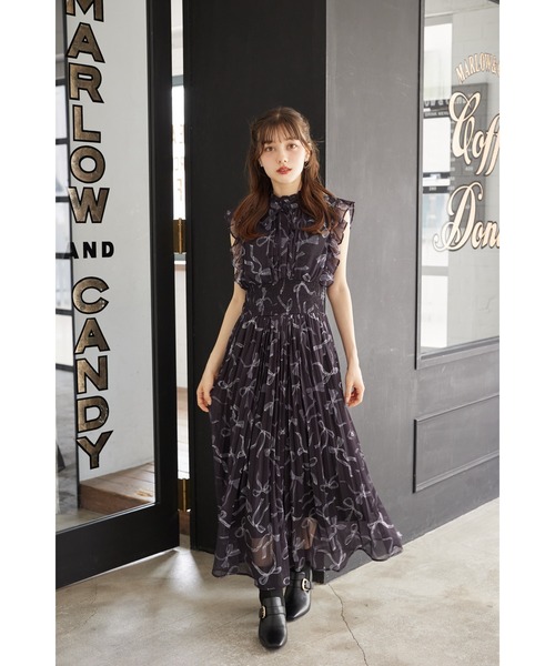 tocco closet（トッコ クローゼット） ワンピース リボン＆フリル付き