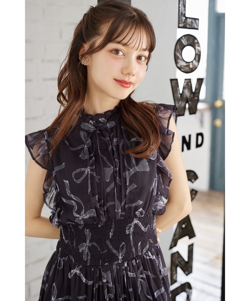 tocco closet（トッコ クローゼット） ワンピース リボン＆フリル付き