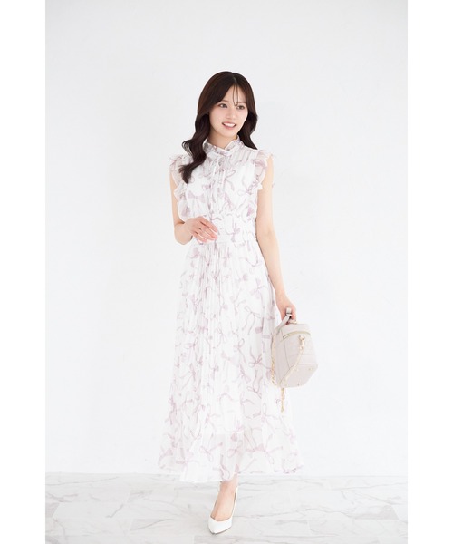 tocco closet ワンピース リボン＆フリル付きウエスト