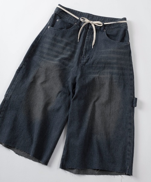 パンツ 「93-1」ヴィンテージウォッシュ ワイドデニム ワークショーツ