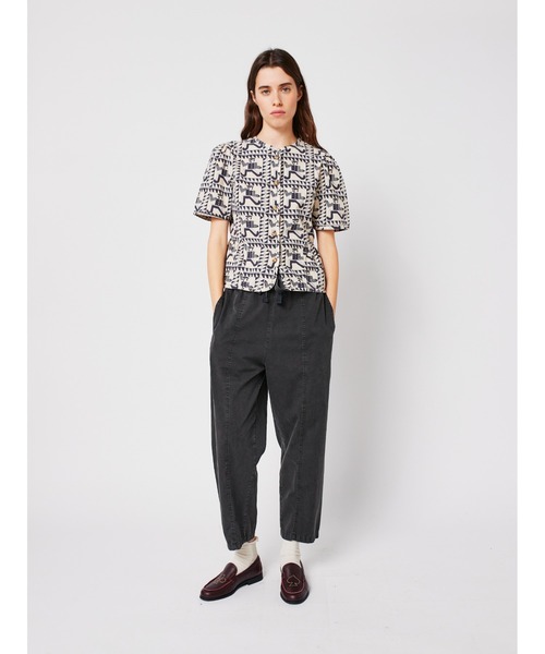 パンツ Dark grey cocoon pants レディース メンズの画像