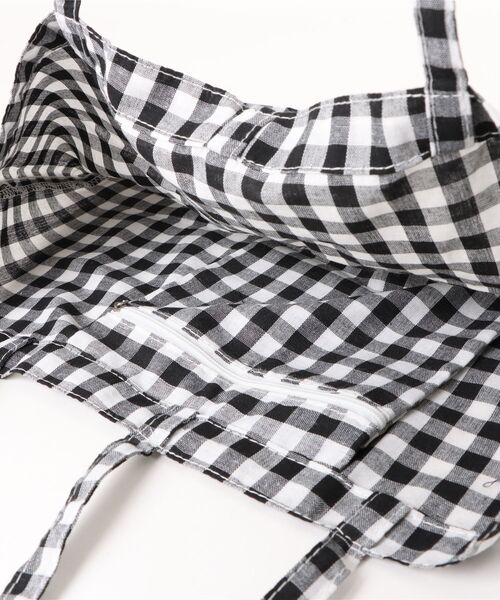 Mignonjour トートバッグ FReePLACe/大容量 ギンガムチェックトート