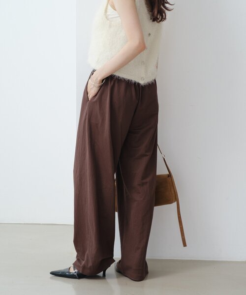 C Kastane パンツ Kastane スラックス パンツ 「2サイズ展開/低身長サイズ」タック
