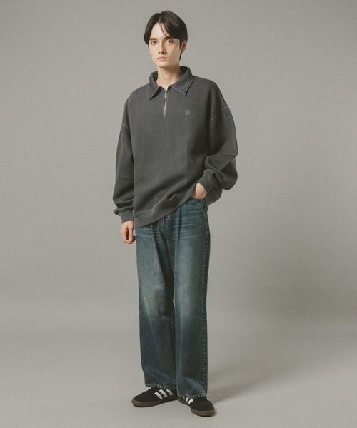 RAGEBLUE（レイジブルー） トレーナー スウェット PIGMENT HALF ZIP