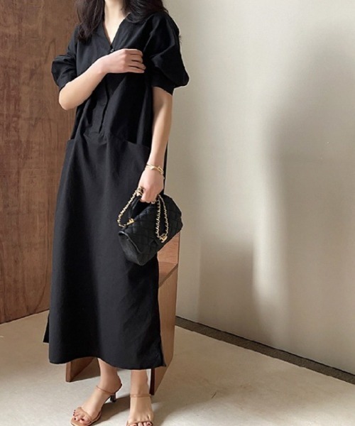 「a lot of love」 ドルマンスリーブワンピース FREE ブラック レディース_画像2