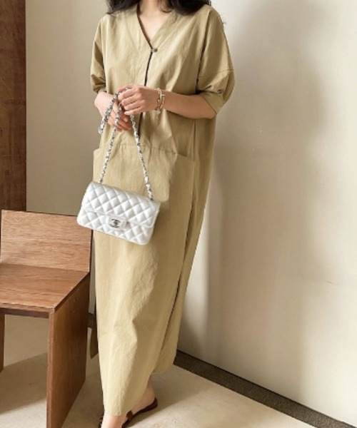 「a lot of love」 ドルマンスリーブワンピース FREE ブラック レディース_画像9