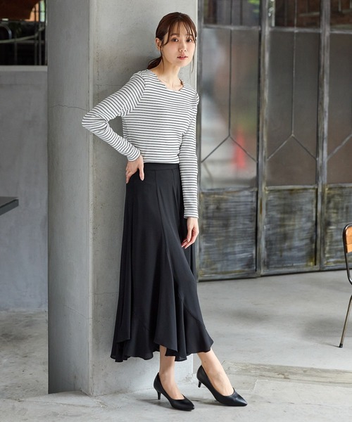 Honeys（ハニーズ） tシャツ スカラップトップス レディース