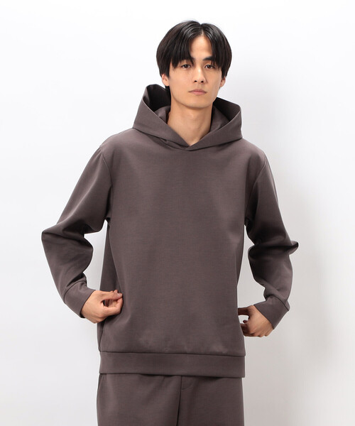 COMME CA ISM（コムサイズム） パーカー ダンボールニット フード