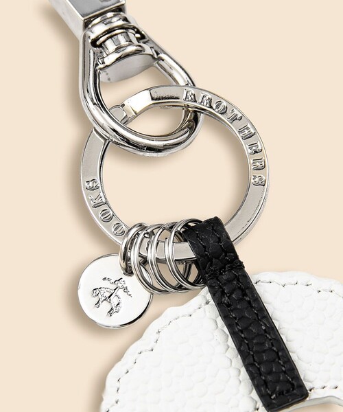 BROOKS BROTHERS（ブルックスブラザーズ） キーホルダー カウレザー GF