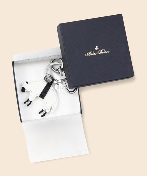BROOKS BROTHERS（ブルックスブラザーズ） キーホルダー カウレザー GF