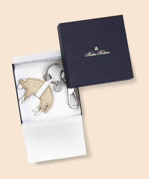 BROOKS BROTHERS（ブルックスブラザーズ） キーホルダー カウレザー GF