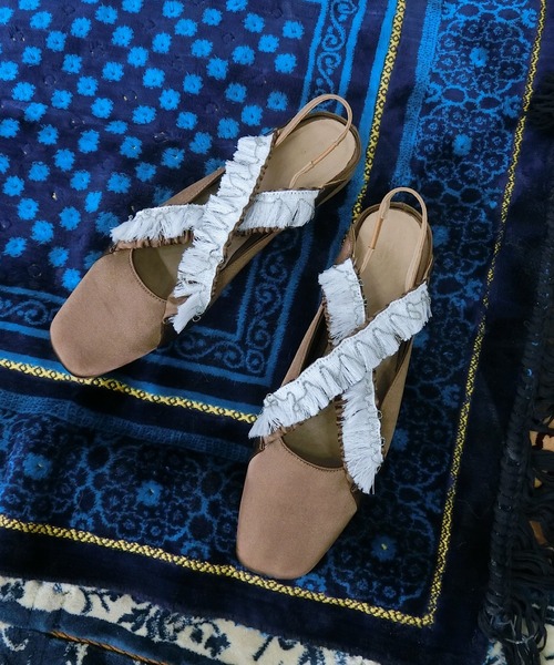 「SANSeLF」 フラットサンダル 36 ブラウン レディース_画像8