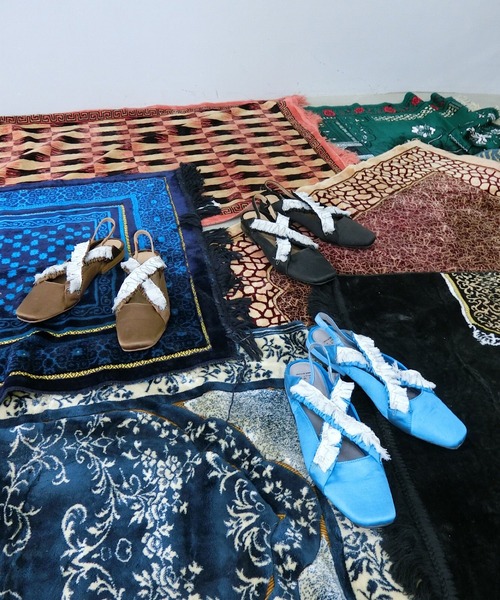 「SANSeLF」 フラットサンダル 36 ブラウン レディース_画像9