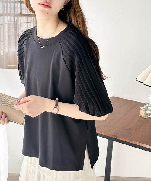 「classicalelf」 半袖カットソー LARGE ブラック レディース_画像4