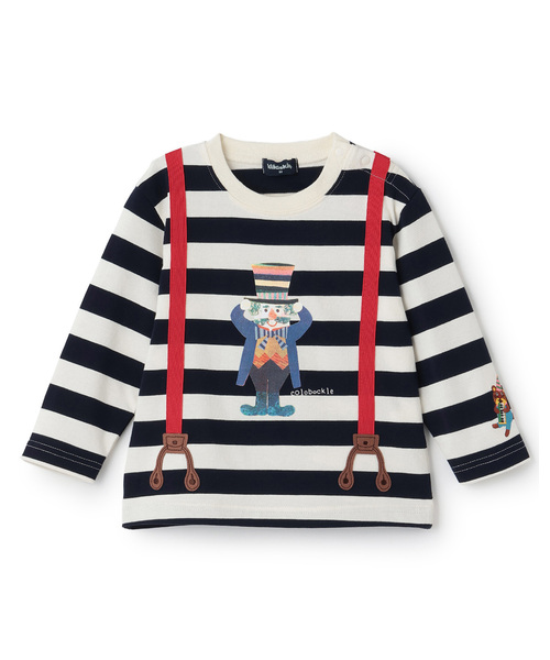 kladskap（クレードスコープ） tシャツ 「コロボックル」ボーダー長袖T