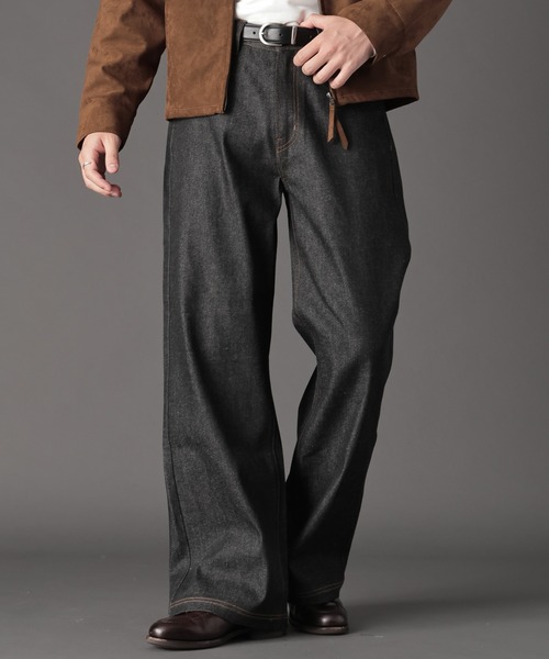 LURAKU ジーンズ 「LURAKU」Semi-flared Rigid Denim / LURAKU