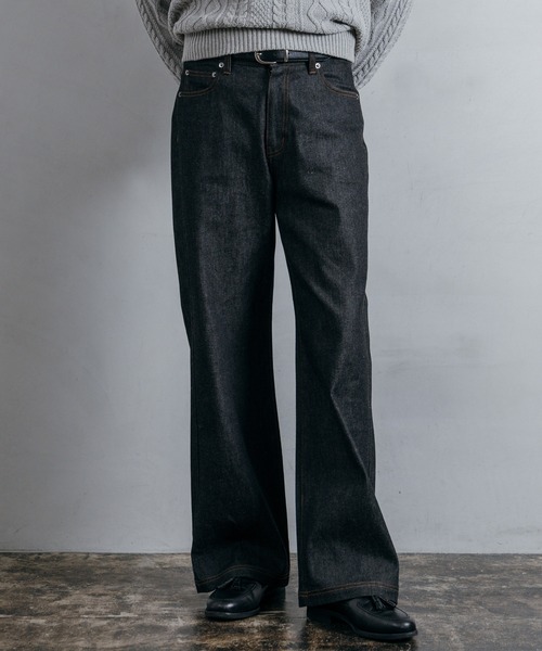 LURAKU ジーンズ 「LURAKU」Semi-flared Rigid Denim / LURAKU