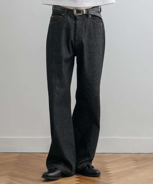 LURAKU ジーンズ 「LURAKU」Semi-flared Rigid Denim / LURAKU