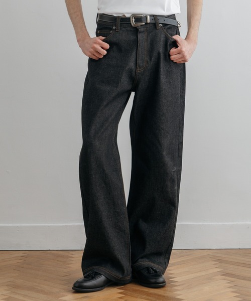 LURAKU ジーンズ 「LURAKU」Semi-flared Rigid Denim / LURAKU