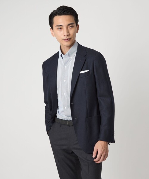 美品 グリーンレーベルリラクシング 48 REDA テーラードジャケット 紺 green label relaxing（グリーンレーベルリラクシング） ジャケット