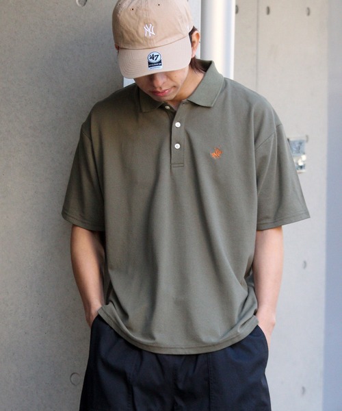 「BEVERLY HILLS POLO CLUB」 半袖ポロシャツ M ネイビー メンズ_画像9