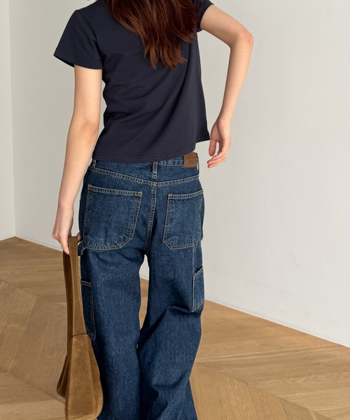 「CANAL JEAN」 半袖Tシャツ ONE SIZE ホワイト レディース_画像4