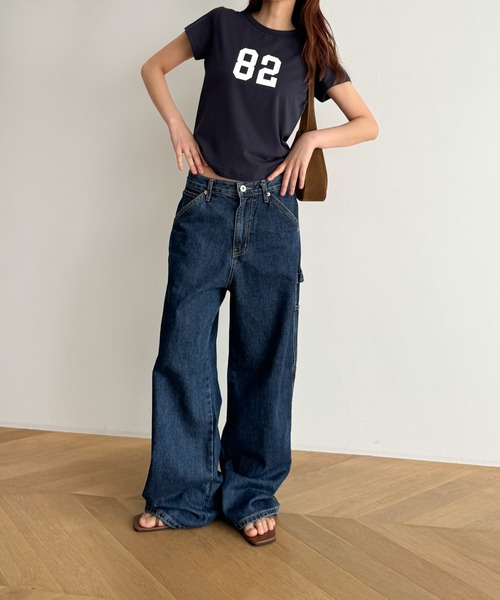 「CANAL JEAN」 半袖Tシャツ ONE SIZE ホワイト レディース_画像5