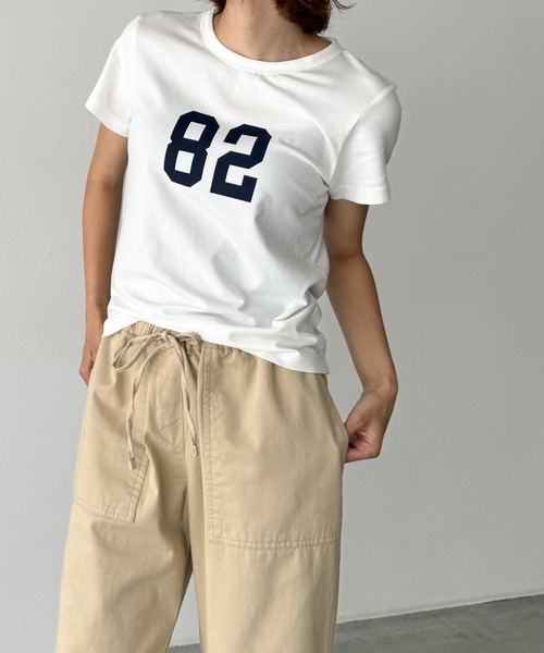 「CANAL JEAN」 半袖Tシャツ ONE SIZE ホワイト レディース_画像6
