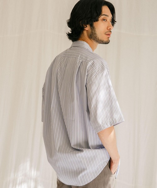 「THOMAS MASON」 半袖シャツ LARGE ブルー系その他 メンズ_画像6