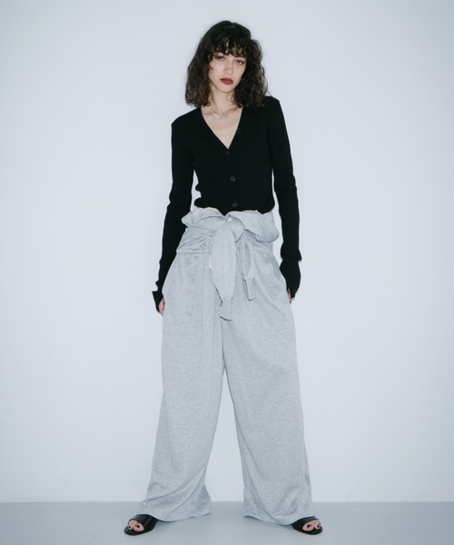 その他ブランド / オールインワン/--/ポリエステル/NVY HANNE オールインワン Vネックスウェットジャンプスーツ レディース