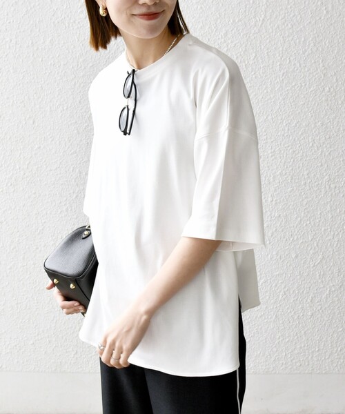 「SHIPS any」 半袖Tシャツ ONE SIZE ホワイト レディース_画像7