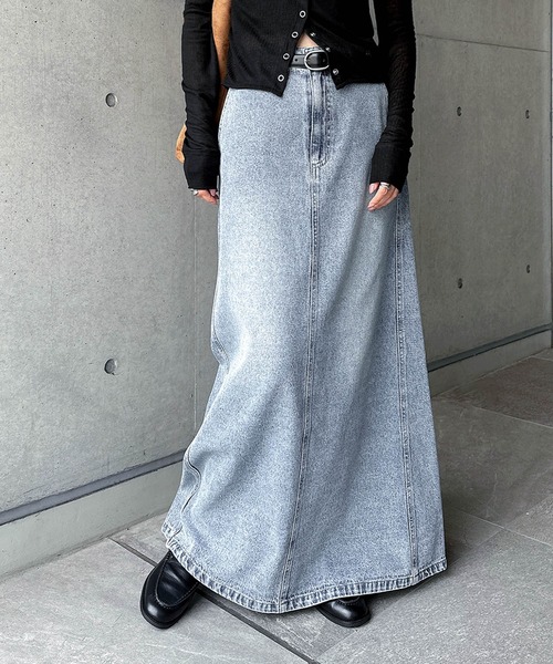Freesia スカート デニムロングフレアスカート : ZOZOTOWN Yahoo!店
