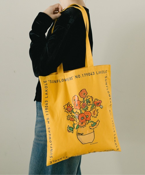 LAKOLE（ラコレ） トートバッグ 「世界の名作」スクエアトートバッグ