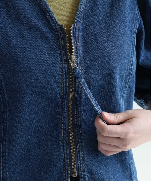 「cepo」 デニムジャケット M ブルー レディース_画像6