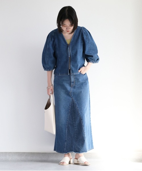 「cepo」 デニムジャケット M ブルー レディース_画像7