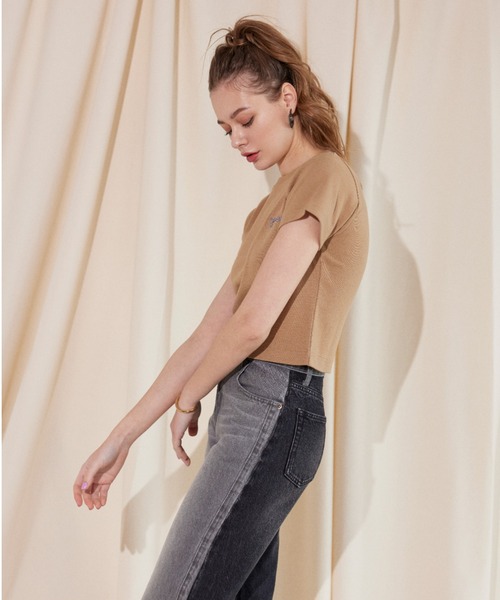 「ALEXIA STAM」 半袖Tシャツ M オフホワイト レディース_画像8