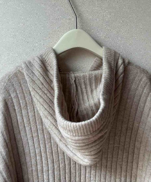 ワンピース フード付きニットロングワンピース : ZOZOTOWN Yahoo!店