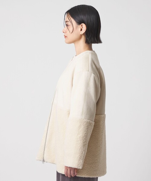 ★ノーカラームートンコート★ ノーカラームートンリバーシブルコート ATSURO TAYAMA｜クロスプラス
