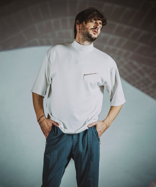 「NO ID.」 半袖Tシャツ ONE SIZE ブラック メンズ_画像4