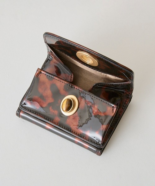 Hashibami（ハシバミ） 財布 「HASHIBAMI」天然石 ベッコウ ミニ