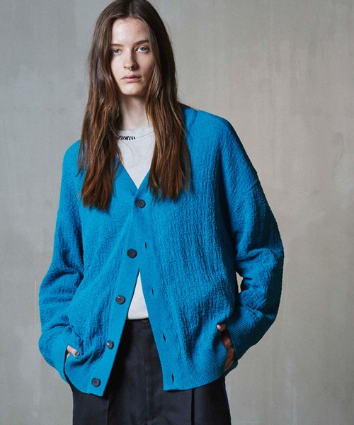 MAISON SPECIAL（メゾンスペシャル） ニットカーディガン 2 ブルー