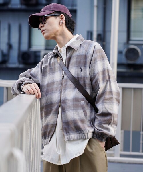 「U.S. POLO ASSN.」 ブルゾン LARGE ブラウン メンズ_画像8