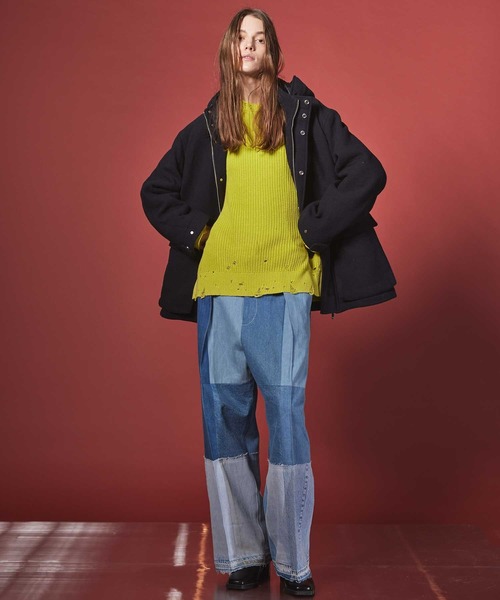 「MAISON SPECIAL」 長袖ニット 2 グレイッシュベージュ メンズ_画像4