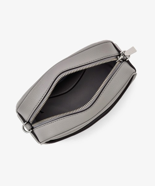 【極美品】本革 ミニカメラバッグ ショルダーバッグ グレー MICHAEL KORS（マイケルコース） ショルダーバッグ バッグ JET SET