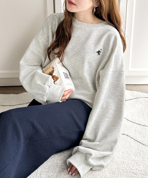 「classicalelf」 スウェットカットソー LARGE ベージュ レディース_画像3