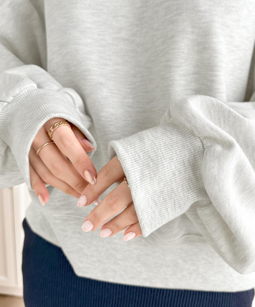 「classicalelf」 スウェットカットソー LARGE ベージュ レディース_画像5